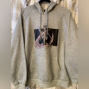 ROMWE-Hoodie-Heather Grey Pullover - Size XL